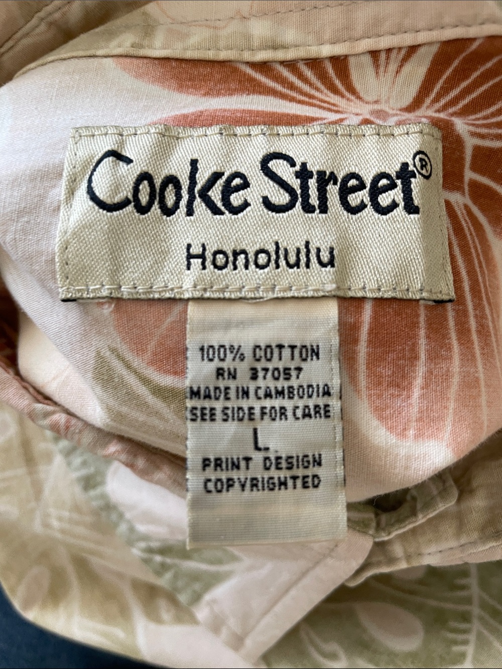 ♥️Cooke St,♥️Men’s Short-Sleeve Hawaiian Button-Down Shirt size L - Picture 2 of 4